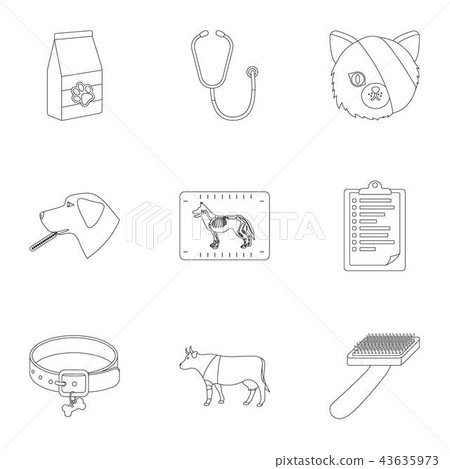 Vet clinic. Treatment of sick animals. Hospital... - Stock Illustration  [43635973] - PIXTA