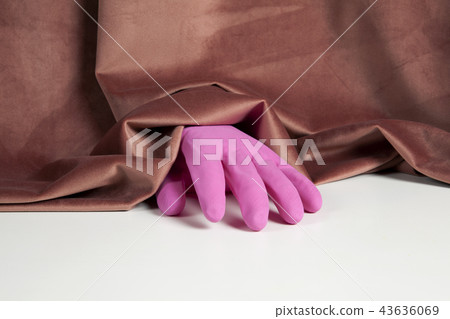 velvet pink gradient plastic glove velvet pink gradient plastic glove 43636069