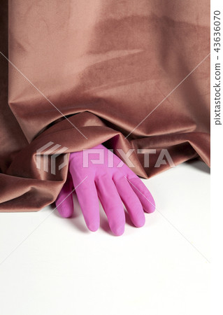 velvet pink gradient plastic glove velvet pink gradient plastic glove 43636070