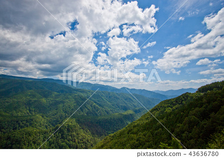 Mt. Otagi森林，山和雲3 43636780