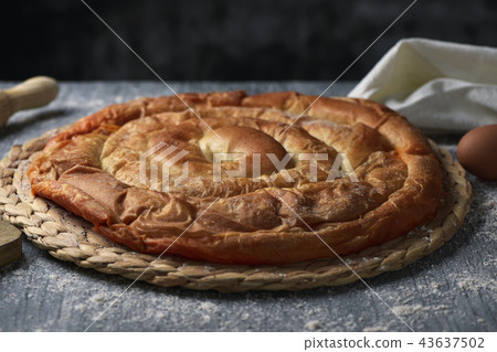 ensaimada, a pastry typical of Mallorca, Spain. ensaimada, a pastry typical of Mallorca, Spain. 43637502