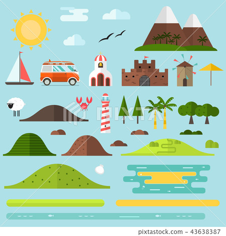 Summer Landscape Constructor Set Summer Landscape Constructor Set 43638387