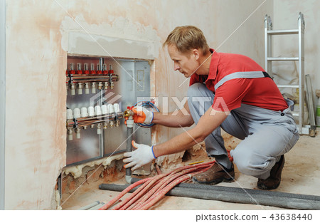 Installation of home heating. 43638440