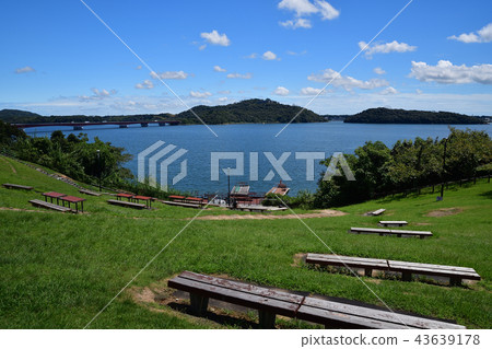 Lake Hamana in the summer Lake Hamana in the summer 43639178