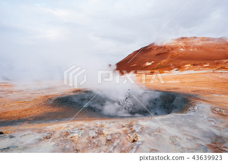 Namafjall - geothermal area in Hverir, Iceland Namafjall - geothermal area in Hverir, Iceland 43639923