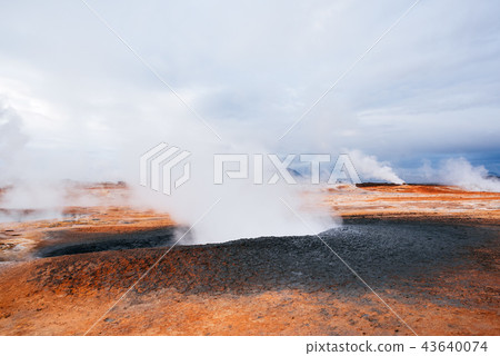 Namafjall - geothermal area in Hverir, Iceland Namafjall - geothermal area in Hverir, Iceland 43640074