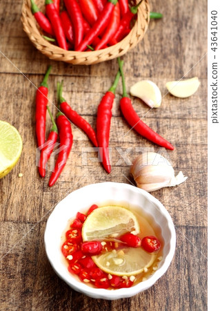 Chili fish sauce with lemon Chili fish sauce with lemon 43641040