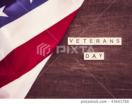 Beautiful Greeting Card on Veterans Day. Preparation for the holiday Beautiful Greeting Card on Veterans Day. Preparation for the holiday 43641788