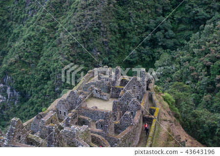 Ancient stone ruins and the forest. Ancient stone ruins and the forest. 43643196