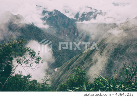Panoramic view of the Andes mountains. Panoramic view of the Andes mountains. 43643232