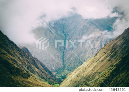 Nature view from the Inca Trail. Peru. Nature view from the Inca Trail. Peru. 43643261