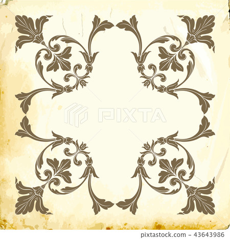 Vector baroque of vintage elements for design. Vector baroque of vintage elements for design. 43643986