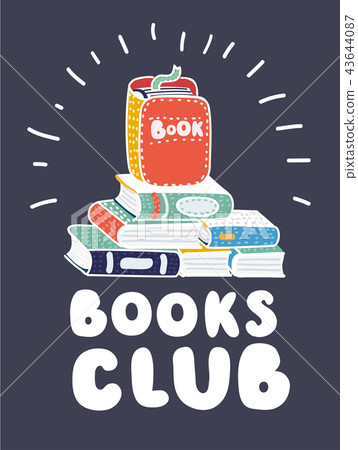 Books freehand drawing vector illustration 43644087