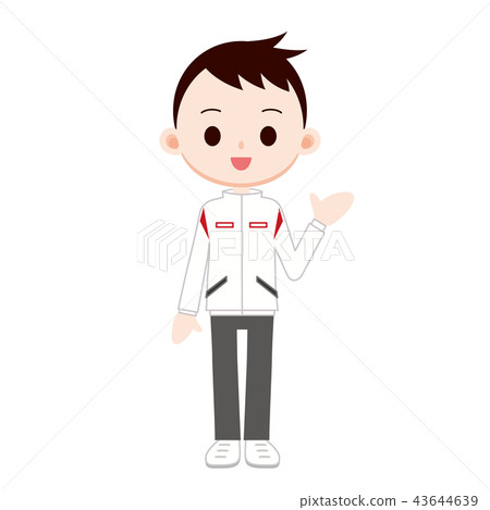 球衣的男運動員 43644639