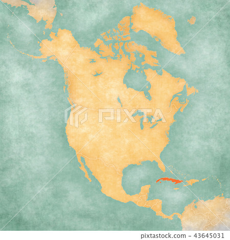 Map of North America - Cuba 43645031