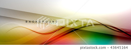 Smooth flowing wave motion concept background Smooth flowing wave motion concept background 43645164