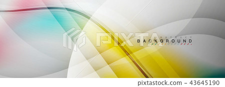 Smooth flowing wave motion concept background 43645190