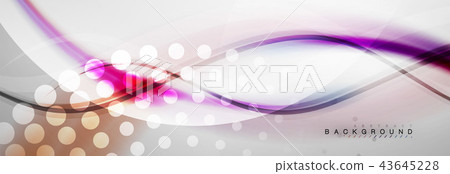 Smooth flowing wave motion concept background 43645228
