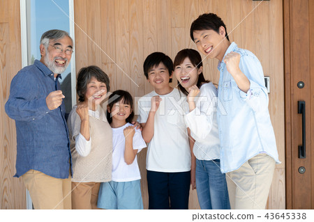 Family three generations family Family three generations family 43645338