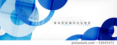 Colorful rings on grey background, modern geometric pattern design. Vector business or technology 43645472