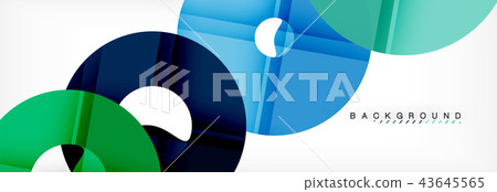 Modern geometrical abstract background 43645565