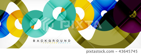 Geomtric modern backgrounds, rings abstract template 43645745