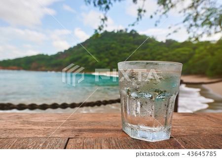 Glass of water with dew 43645785