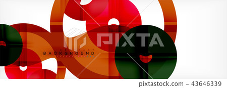 Geomtric modern backgrounds, rings abstract template Geomtric modern backgrounds, rings abstract template 43646339