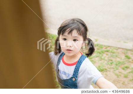 兒童女孩兒童遊樂場花園動物園 43649686