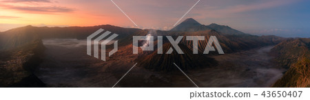 Bromo Tengger Semeru National Park Panorama view 43650407