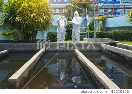 Scientists are examining the quality waste water Scientists are examining the quality waste water 43650566