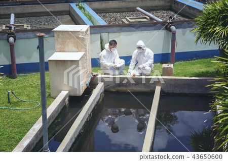 Scientists are examining the quality waste water Scientists are examining the quality waste water 43650600
