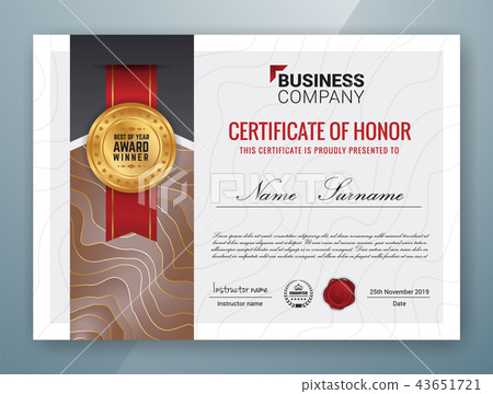 Multipurpose Professional Certificate Template 43651721