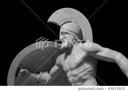 Roman statue of warrior in helmet Roman statue of warrior in helmet 43653025