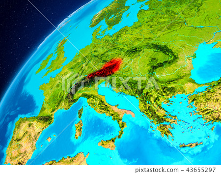 Austria on Earth from space Austria on Earth from space 43655297