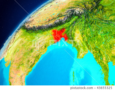 Bangladesh on Earth from space Bangladesh on Earth from space 43655325