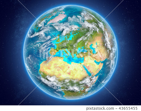 Montenegro on planet Earth in space 43655455