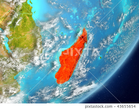 Madagascar from space Madagascar from space 43655654
