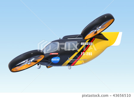 Image of a rescue drone flying 43656510