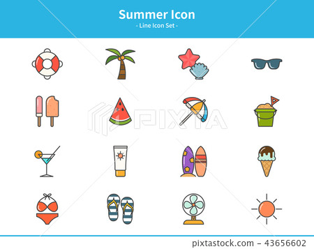 夏天圖標 夏天圖標 43656602