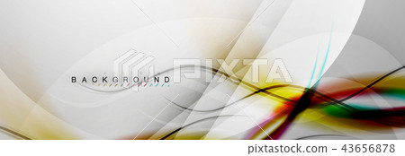 Smooth flowing wave motion concept background 43656878