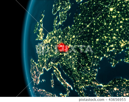Night view of Czech republic 43656955