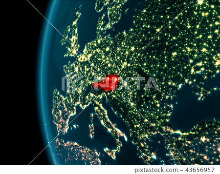 Night view of Austria 43656957