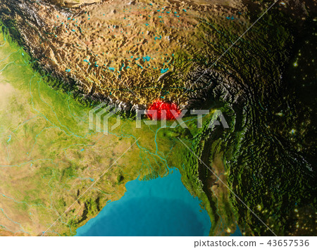 Orbit view of Bhutan 43657536