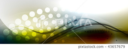 Smooth flowing wave motion concept background 43657679