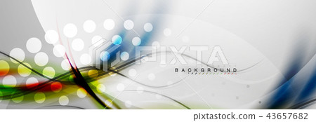 Smooth flowing wave motion concept background 43657682
