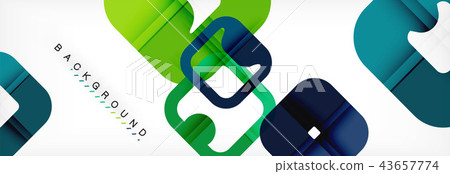 Square geometric background, multicolored template for business or technology presentation or web 43657774