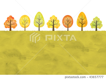 Fall trees in autumn Fall trees in autumn 43657777