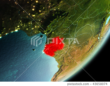 Morning view of Gabon 43658074