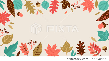 Fall, Autumn season illustration, background Fall, Autumn season illustration, background 43658454